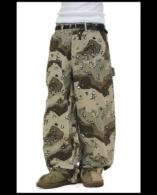 NOVACAM Desert Camouflage Double Knee Work Pants | Face 3 Face