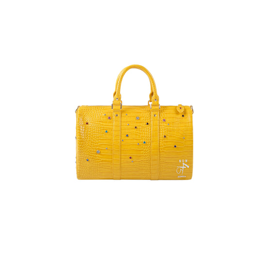 S45 Colorful Diamond Crocodile Leather Travel Bag | Face 3 Face