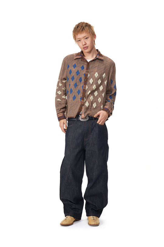 EVILKNIGHT(EK) Reversible Checkered Long Sleeve Shirt | Face 3 Face