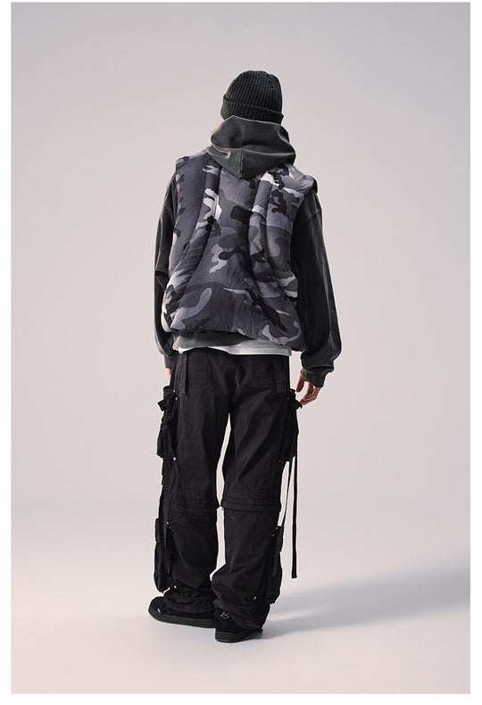 Remedy Camouflage Stitch Down Vest | Face 3 Face