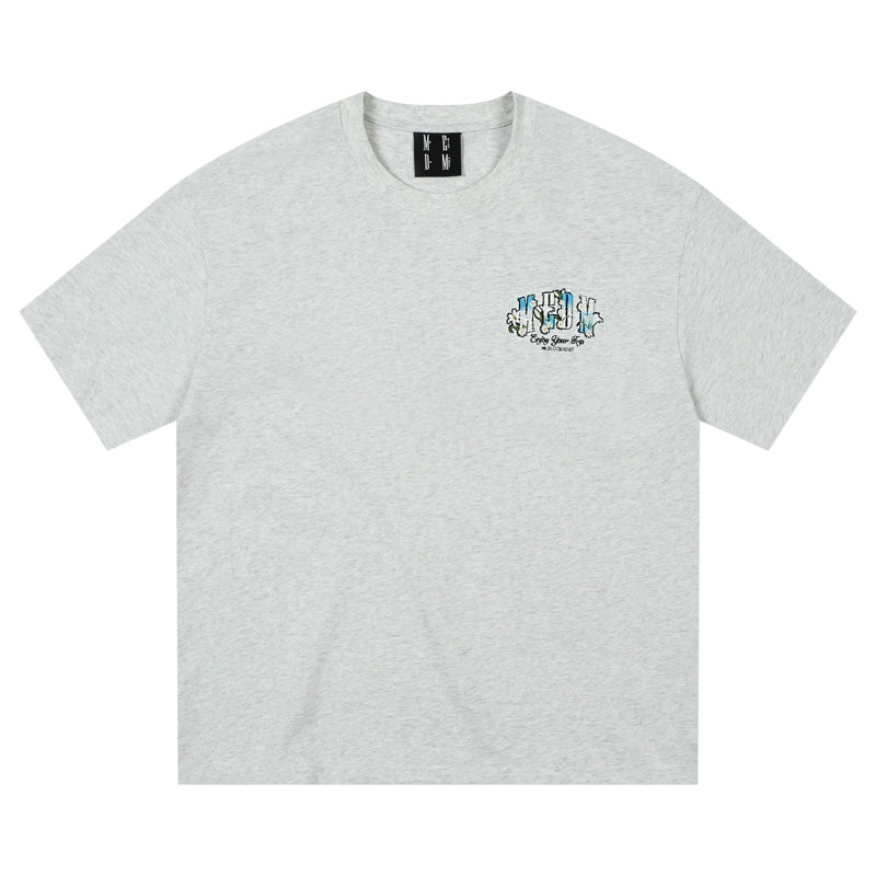 MEDM Flower Terry Logo Embroidery Tee | Face 3 Face