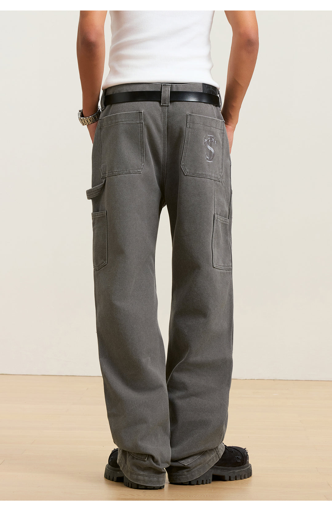 Small Town Kid Destroyed Washed Double Knee Pants | Face 3 Face