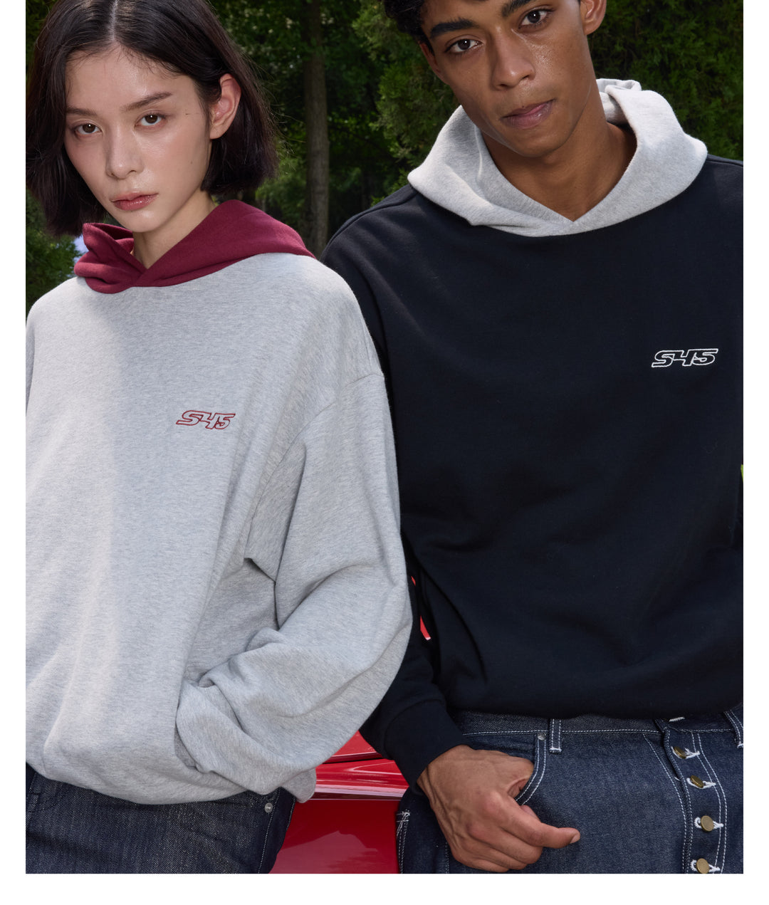 S45 Colorblock Logo Hoodie | Face 3 Face