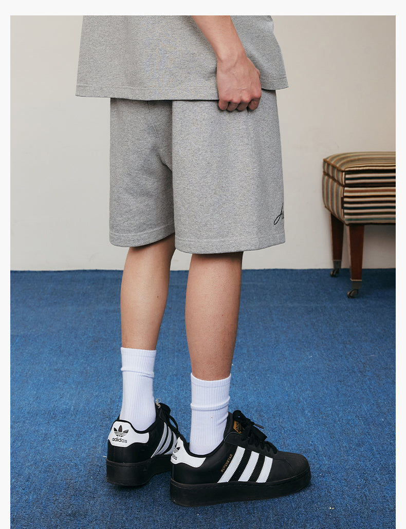 MEDM 3D Embroidered Sweat Shorts | Face 3 Face