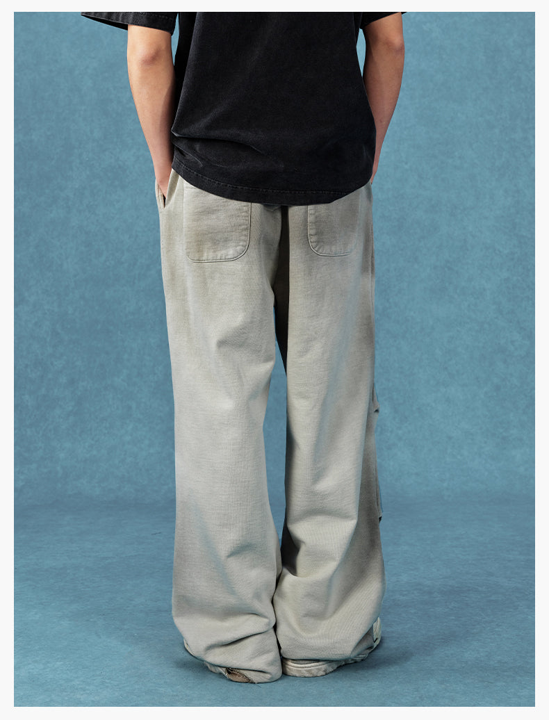 MEDM Washed and Dyed Embroidered Sweatpants | Face 3 Face