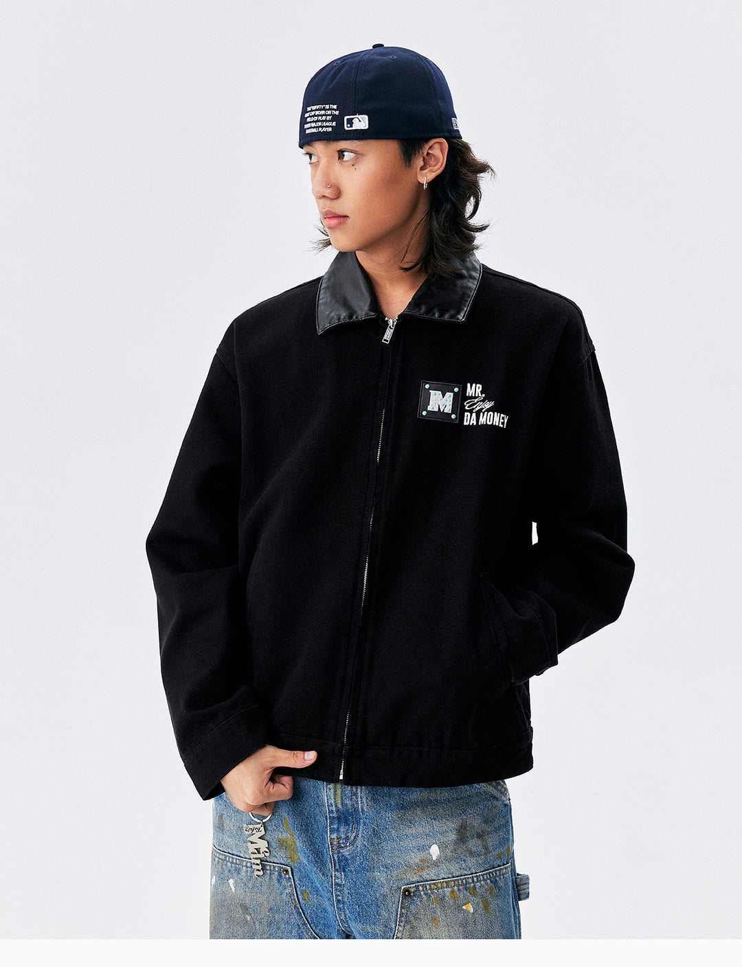 MEDM Turquoise Metal Patch Detroit Jacket | Face 3 Face