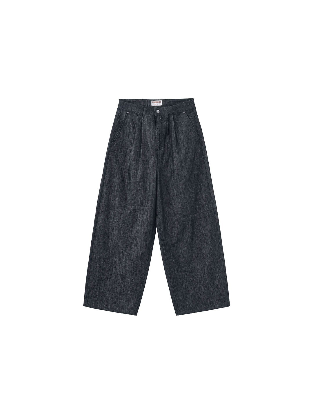 LIBERAFIT Raw Denim Pleated Dress Baggy Jeans | Face 3 Face