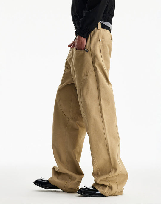 MEDM Structured Zip Pocket Work Pants | Face 3 Face