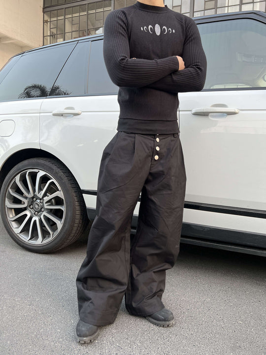 KARMANISTIC Button Fly Baggy Pants | Face 3 Face