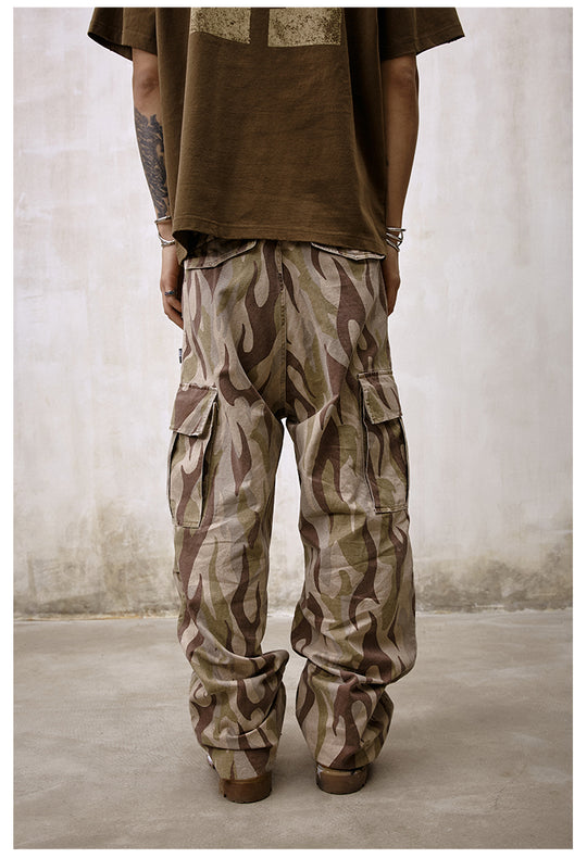Remedy Flame Camouflage Work Cargo Pants | Face 3 Face