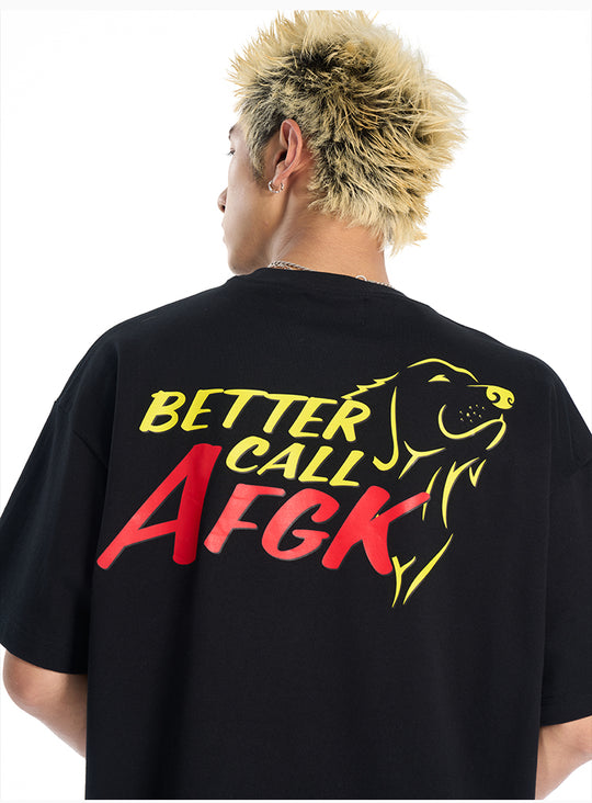 AFGK Dachshund Digital Print Tee | Face 3 Face