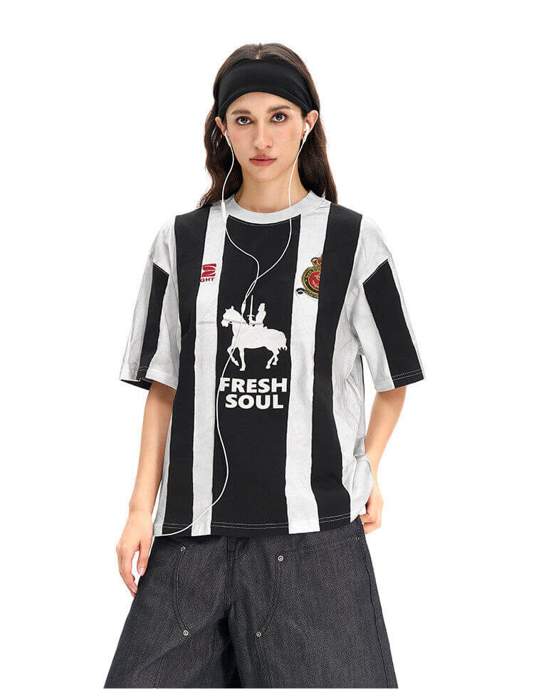 F3F Select Hand Painted Stripe Short Sleeve Soccer Tee | Face 3 Face