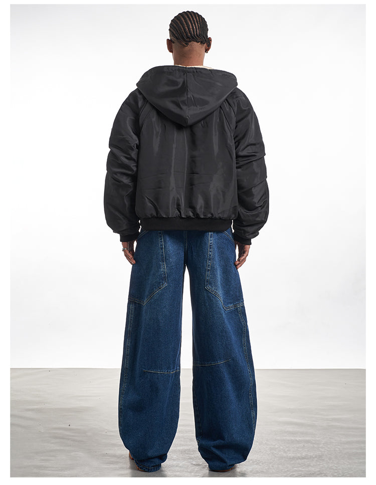 F3F Select Reversible Sherpa Fleece Hooded Jacket | Face 3 Face