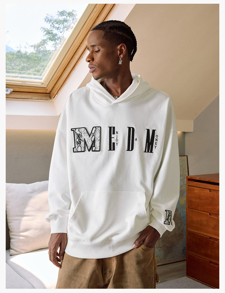 MEDM Animal Texture Logo Velcro Hoodie | Face 3 Face