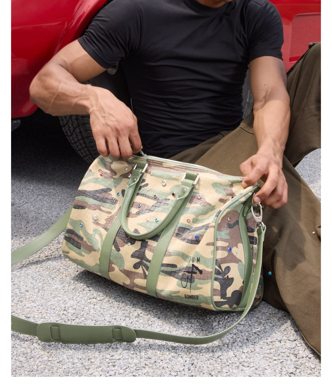 S45 Colorful Diamond Camouflage Travel Bag | Face 3 Face