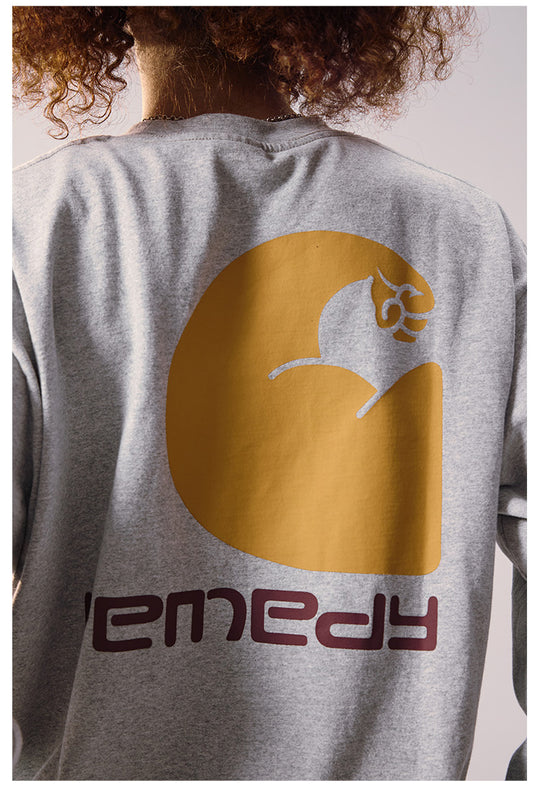 Remedy Biceps Inspired Print Long Sleeve Tee | Face 3 Face