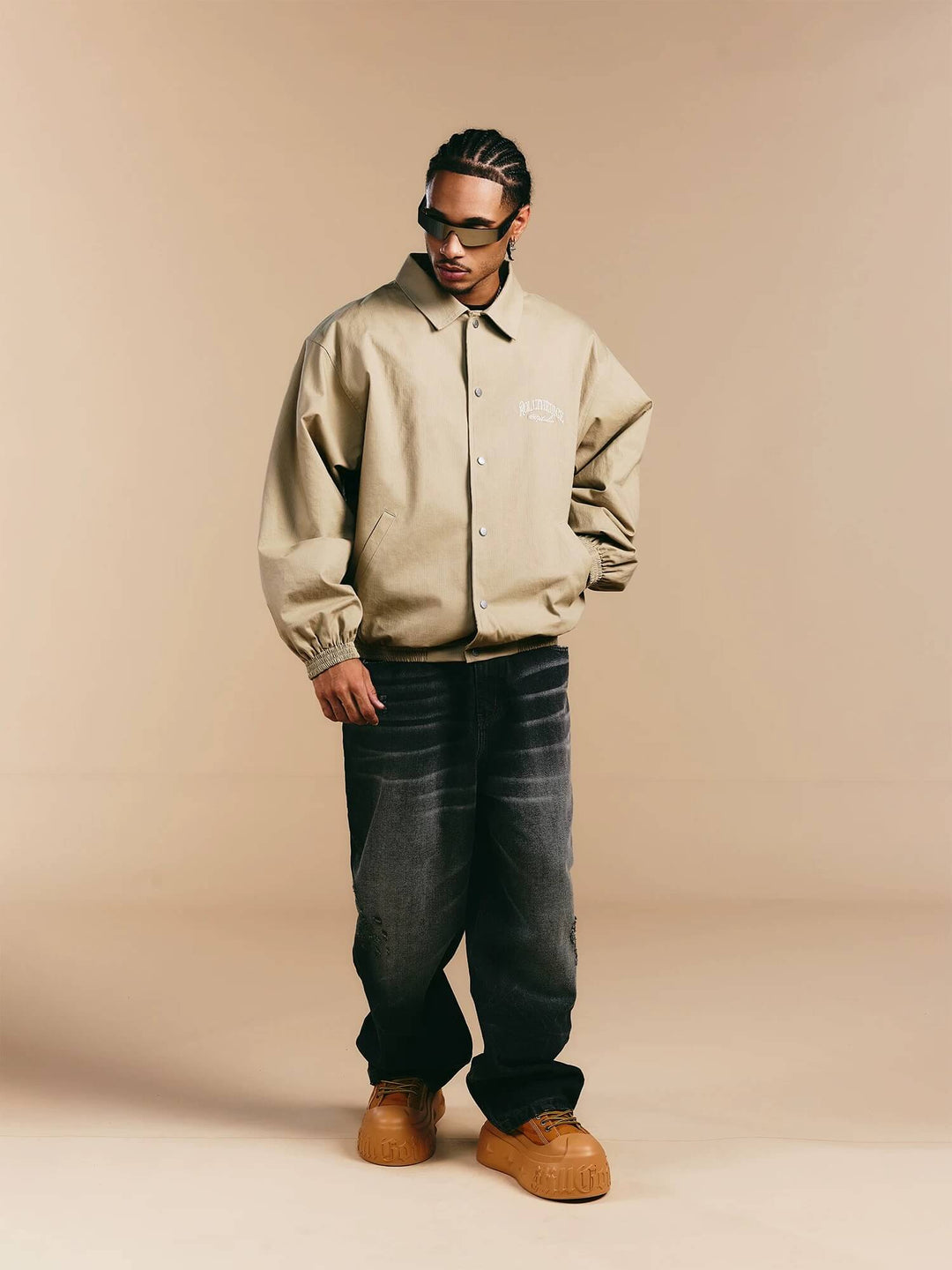 1807 ROLLTHEDICE Chain Stitched Coach Jacket | Face 3 Face