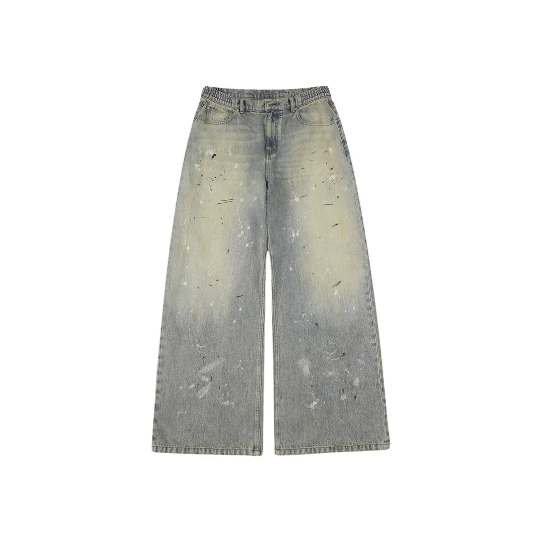 Labt Splash Ink Washed Baggy Jeans | Face 3 Face