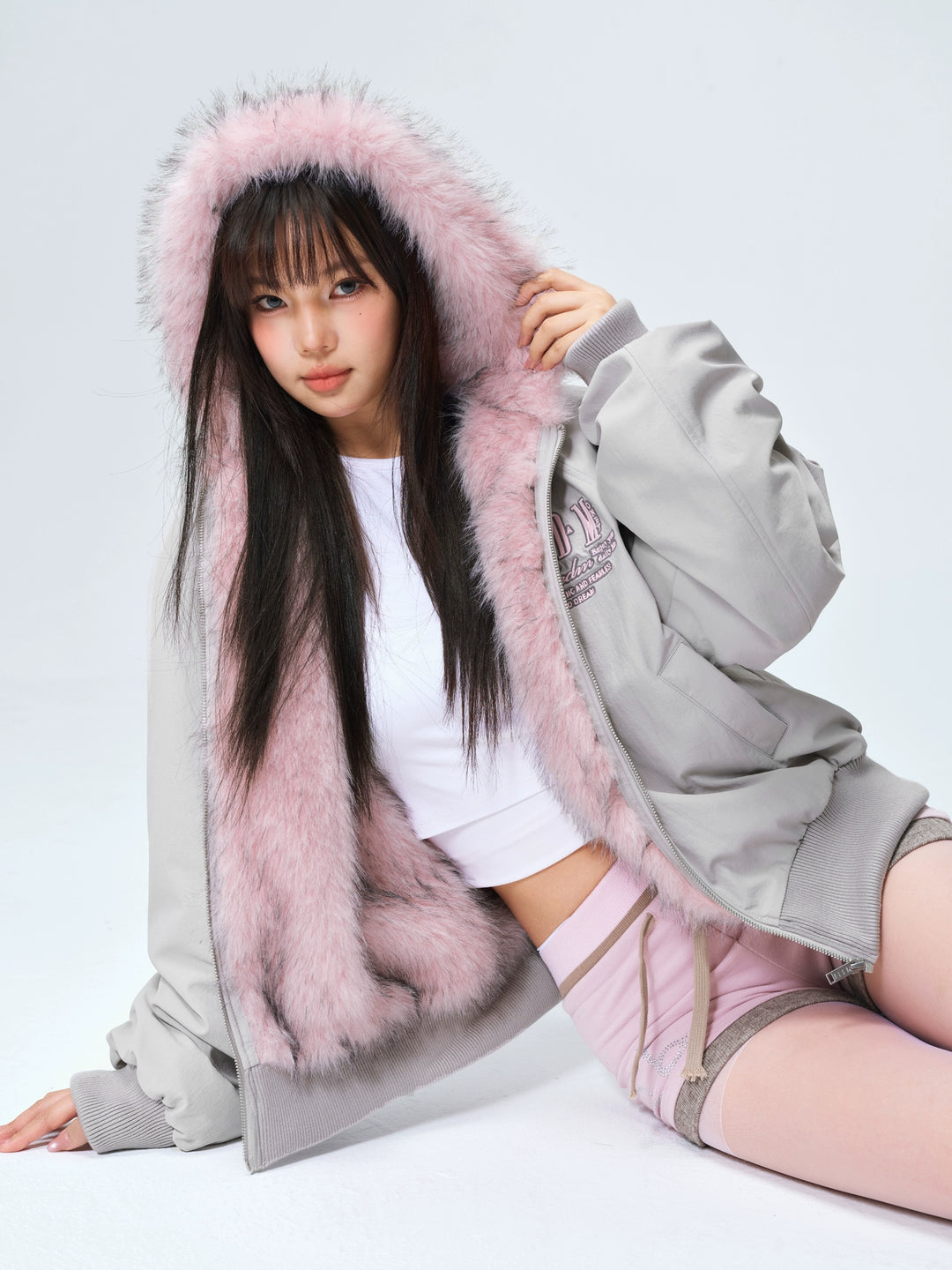 MEDM Fur-Lined Hooded Jacket | Face 3 Face
