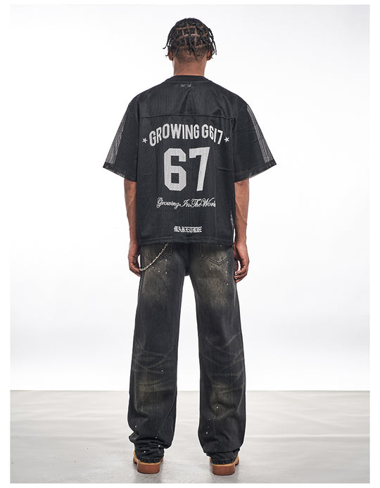 F3F Select Cat Whisker Splash Ink Black Jeans | Face 3 Face