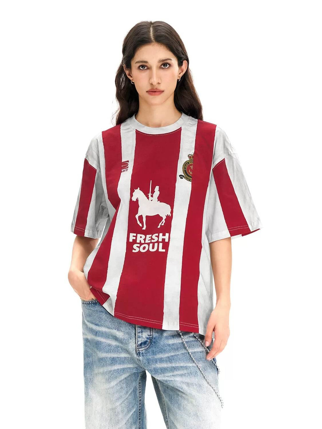 F3F Select Hand Painted Stripe Short Sleeve Soccer Tee | Face 3 Face