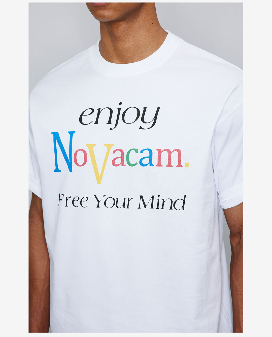 NOVACAM Enjoy Vintage Letter Print Tee | Face 3 Face