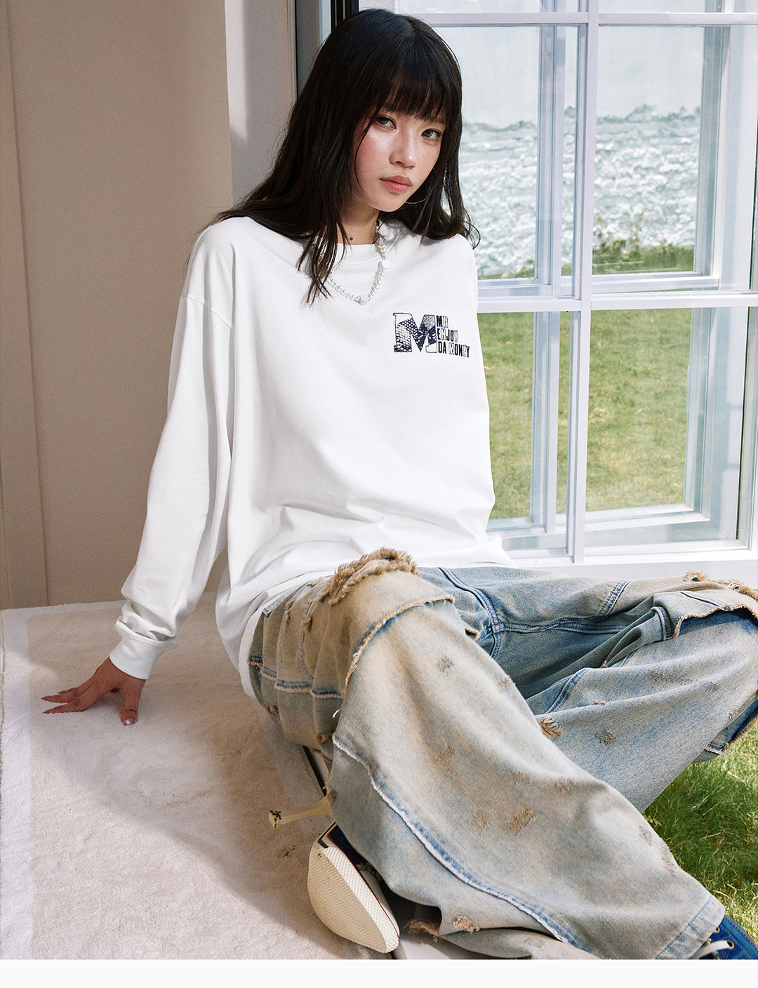 MEDM Animal Logo Long Sleeve Tee | Face 3 Face