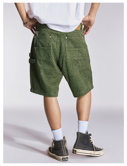 Remedy Leopard Work Painter Shorts | Face 3 Face