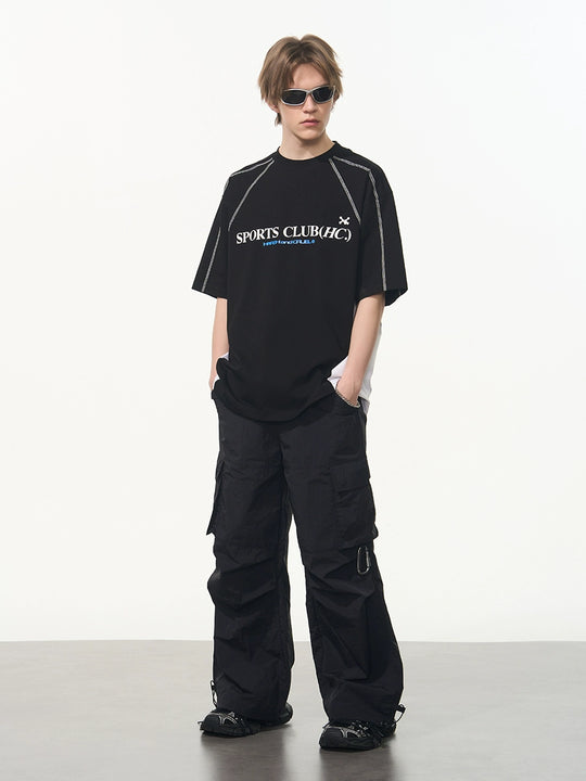 Harsh and Cruel Stitched Line Printed Tee