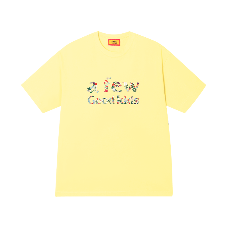 AFGK Floral Letter Embroidery Tee