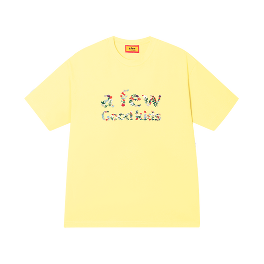 AFGK Floral Letter Embroidery Tee