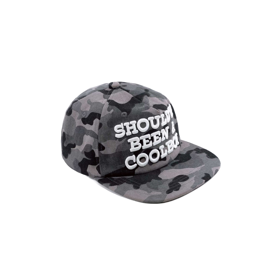 LIBERAFIT Slogan 3D Embroidered Trucker Cap Camo Leopard Denim | Face 3 Face