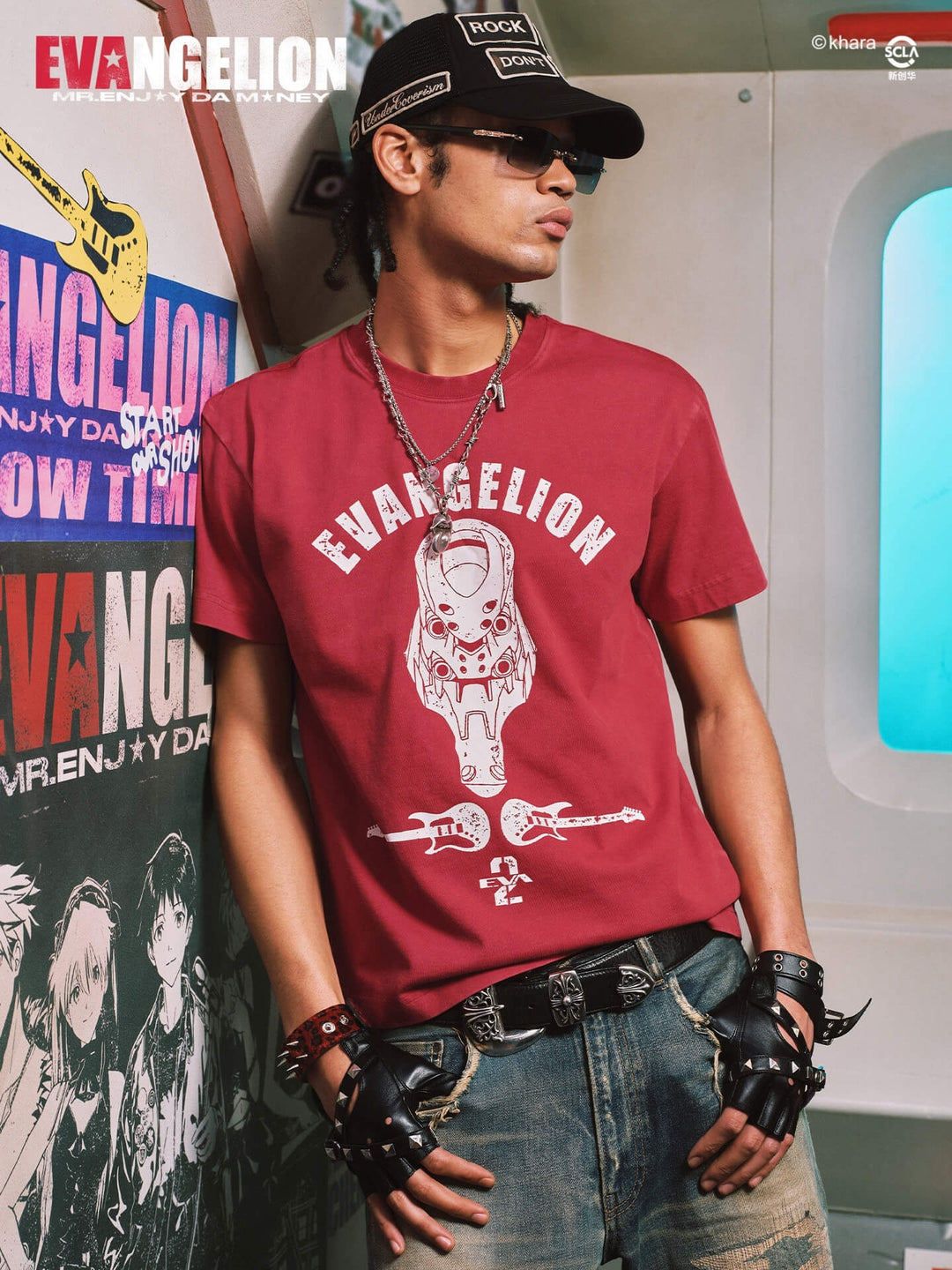 MEDM x EVA NEVER END Washed Unit Graphic Tee | Face 3 Face