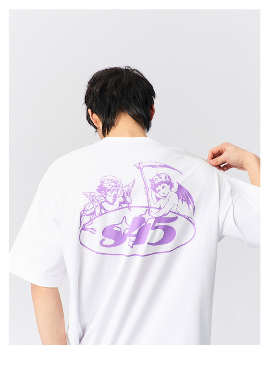 S45 Angel and Devil Print Tee | Face 3 Face