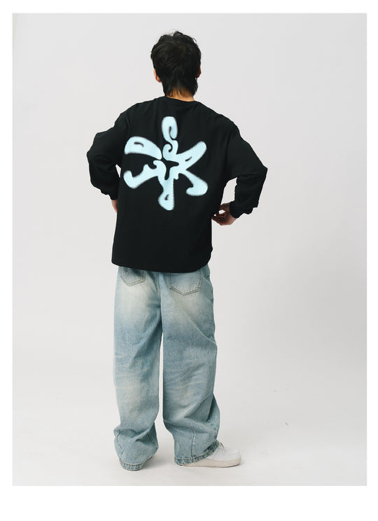 S45 Dot Logo Printed Long-Sleeve Tee | Face 3 Face