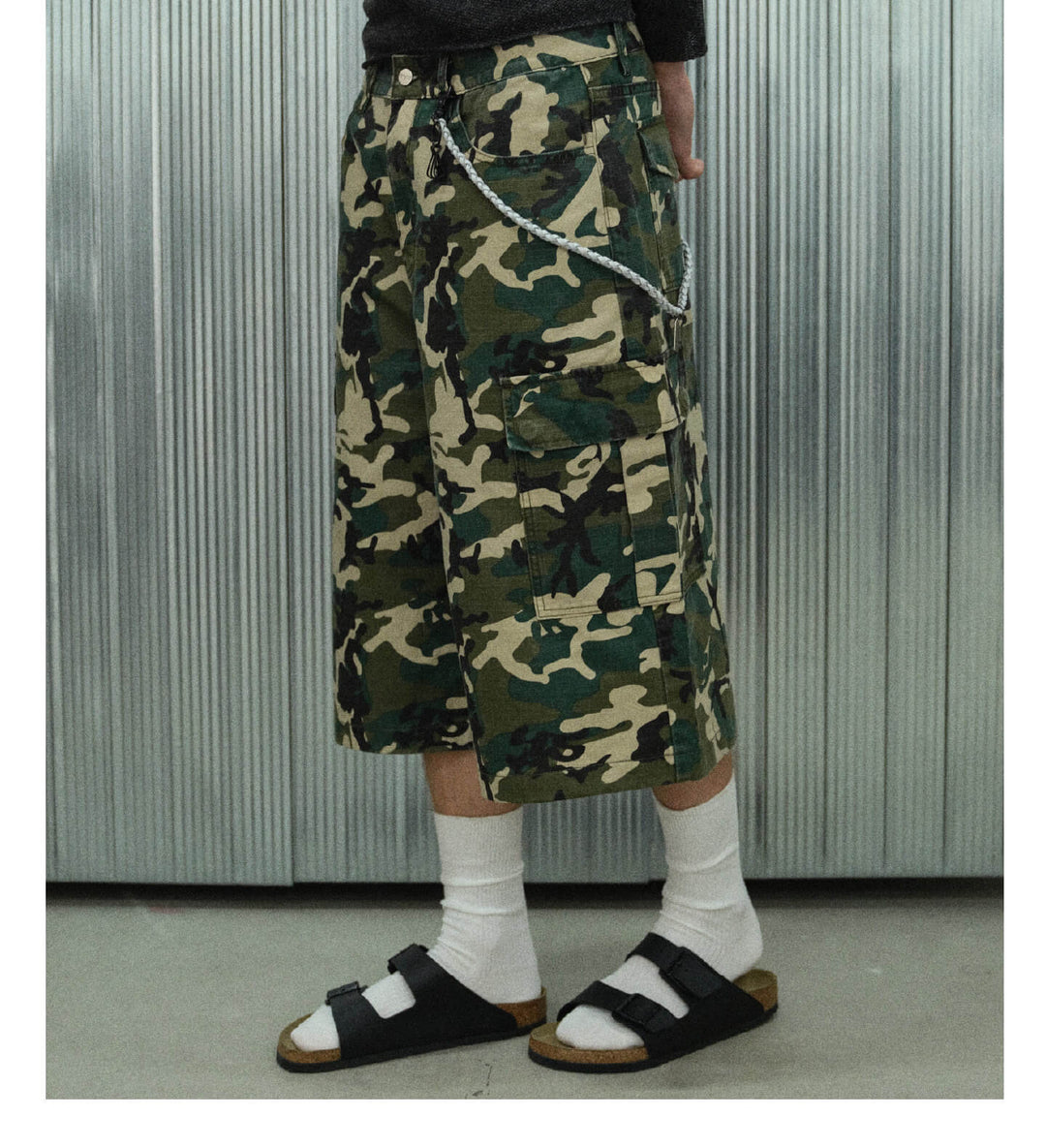 S45 Camouflage Ripstop Baggy Cargo Shorts | Face 3 Face