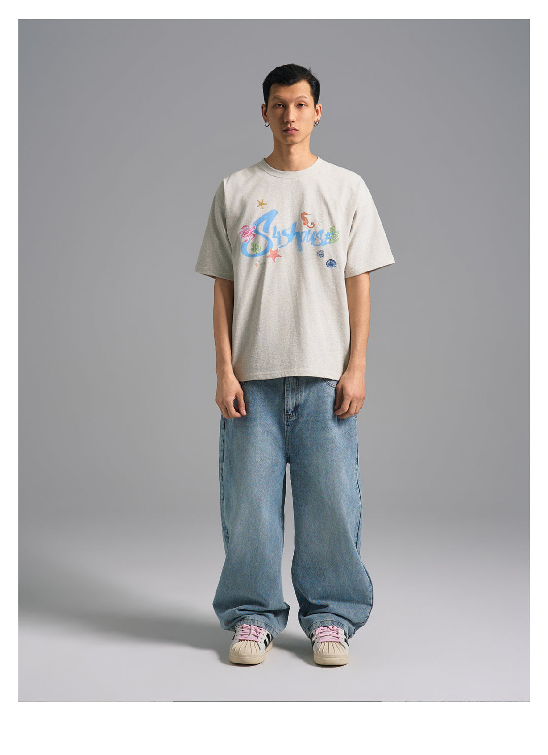 S45 Underwater World Graffiti Print Tee | Face 3 Face