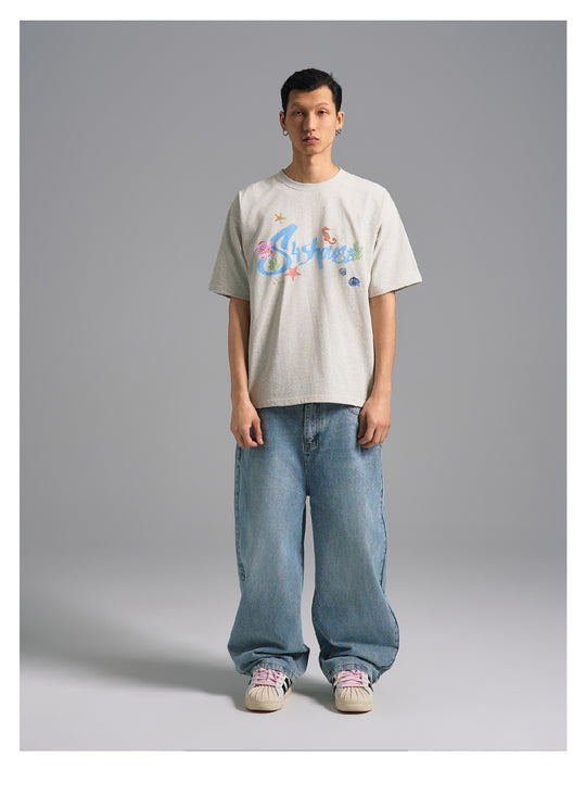 S45 Underwater World Graffiti Print Tee | Face 3 Face