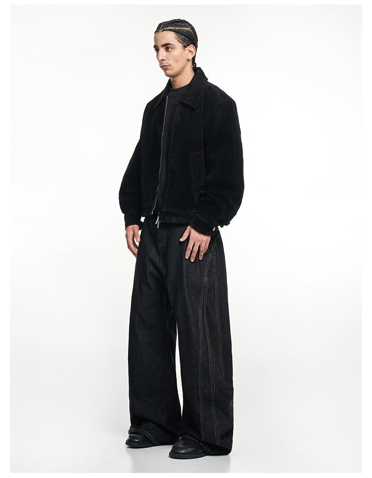 F3F Select Stitch Design Baggy Jeans | Face 3 Face