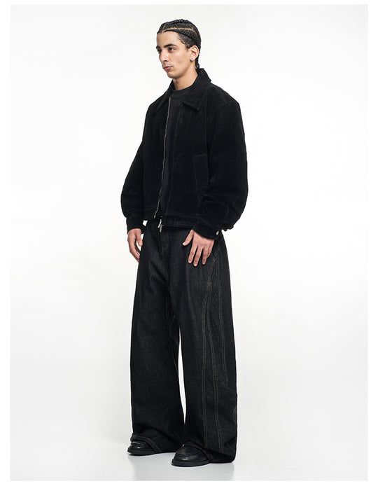 F3F Select Stitch Design Baggy Jeans | Face 3 Face