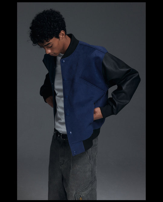 NOVACAM Patchwork Varsity Jacket | Face 3 Face