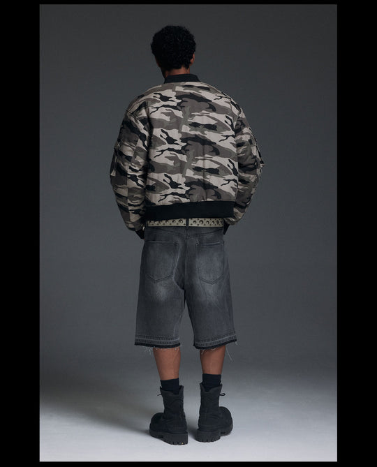 NOVACAM Camouflage MA-1 Military Jacket | Face 3 Face