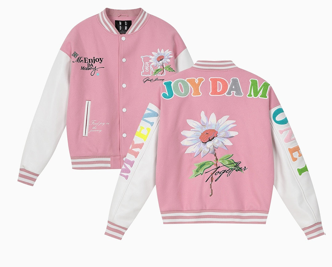 MEDM Daisy Floral Varsity Jacket | Face 3 Face