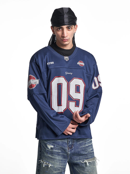 F3F Select 09 Numbered Mesh Long Sleeve Hockey Jersey | Face 3 Face