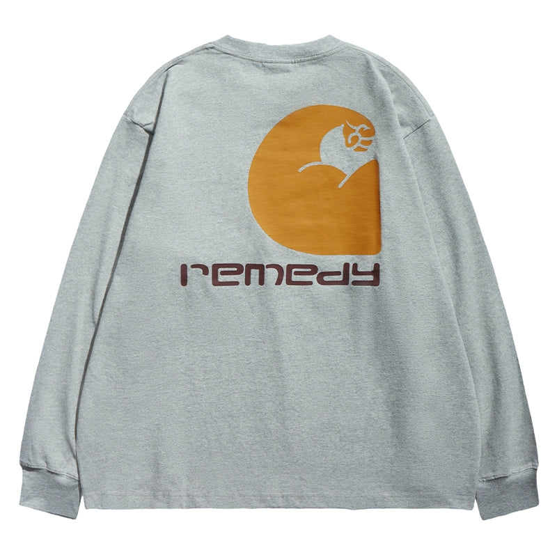 Remedy Biceps Inspired Print Long Sleeve Tee | Face 3 Face
