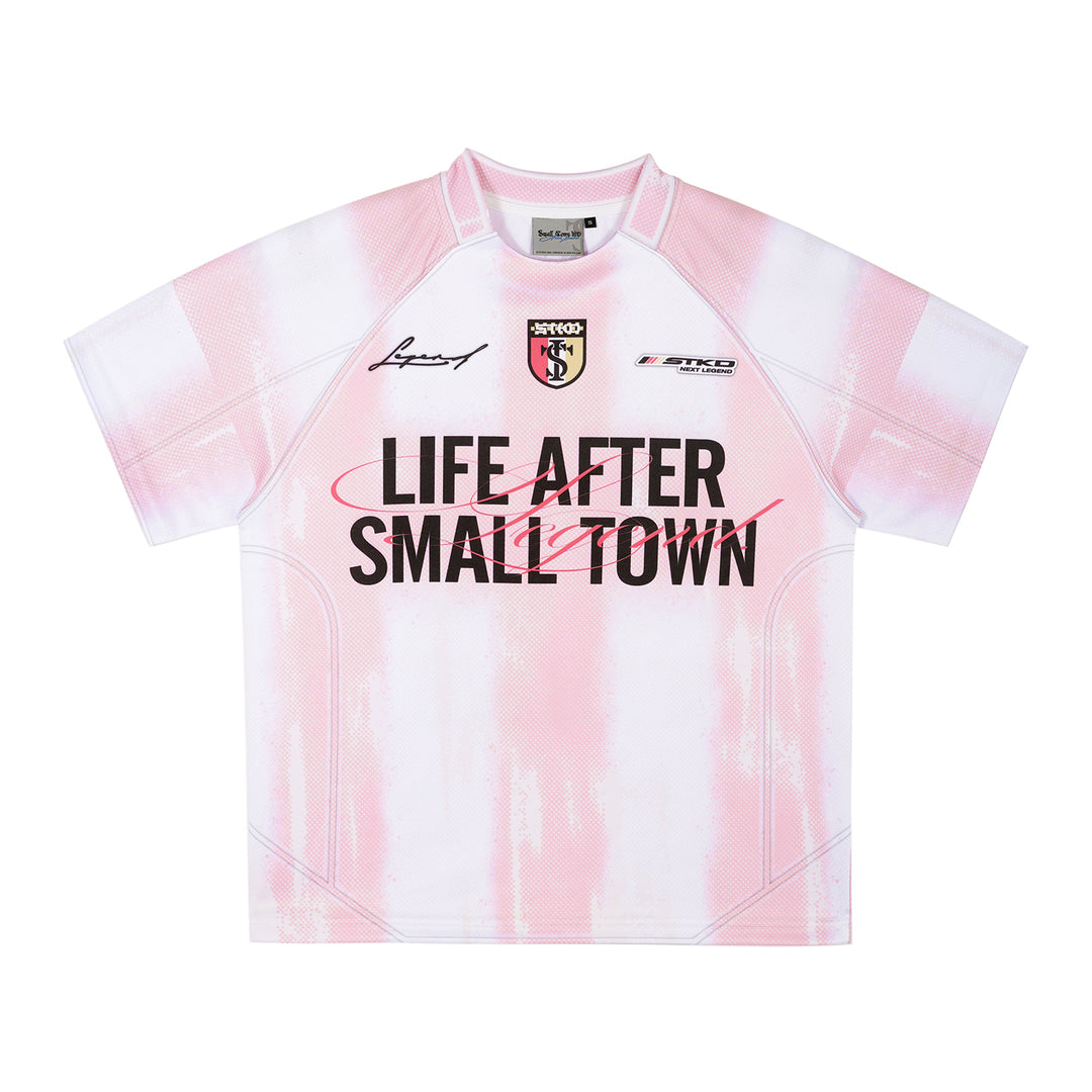 Small Town Kid Gradient Striped Soccer Jersey | Face 3 Face