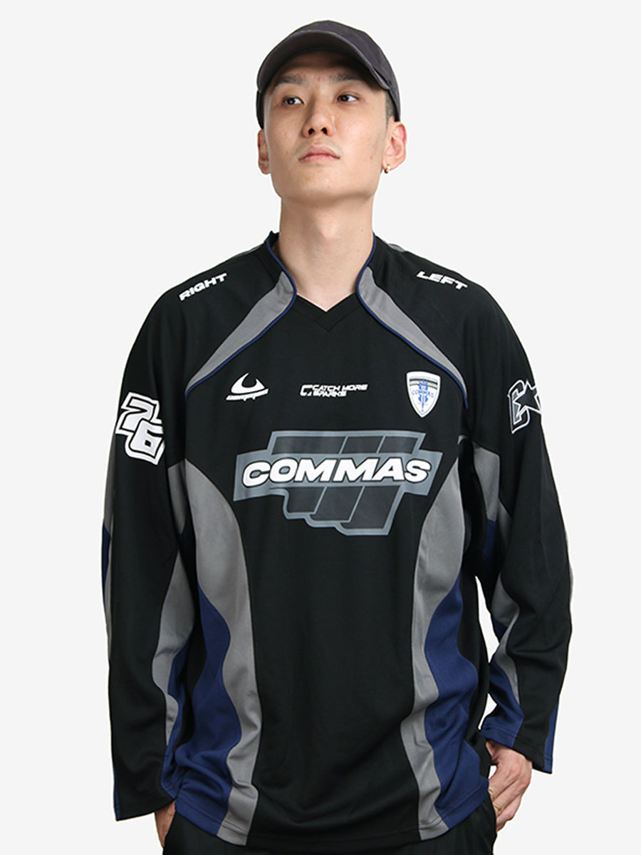 COMMAS Contrast Color Mesh Stitching Hockey Jersey | Face 3 Face