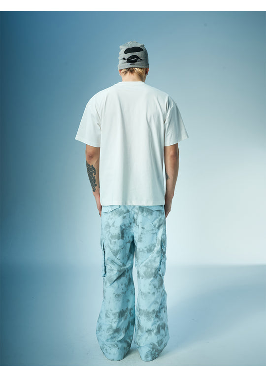 EVILKNIGHT(EK) Tie-Dye 3D Pocket Work Cargo Pants | Face 3 Face