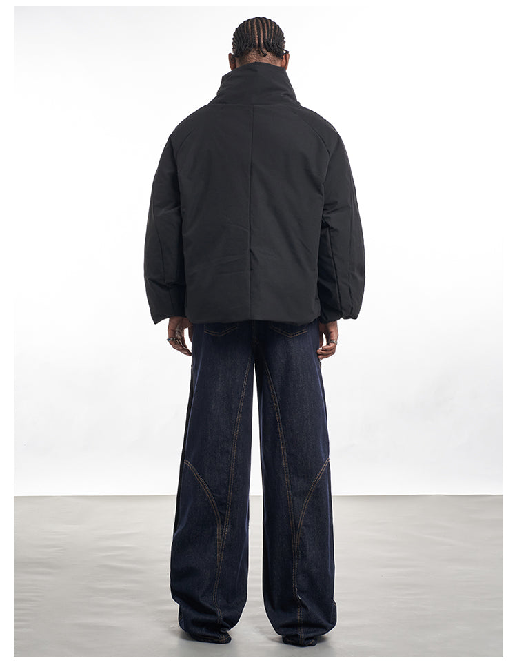 F3F Select Stitch Lines Dark Blue Double Knee Jeans | Face 3 Face