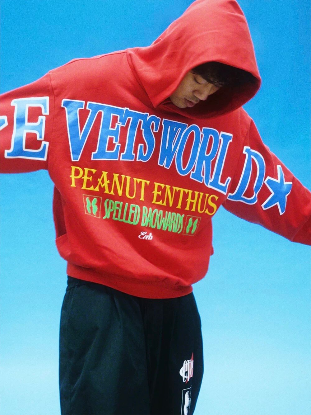 EVETS PEANUT ENTHUS Foam Print Hoodie | Face 3 Face